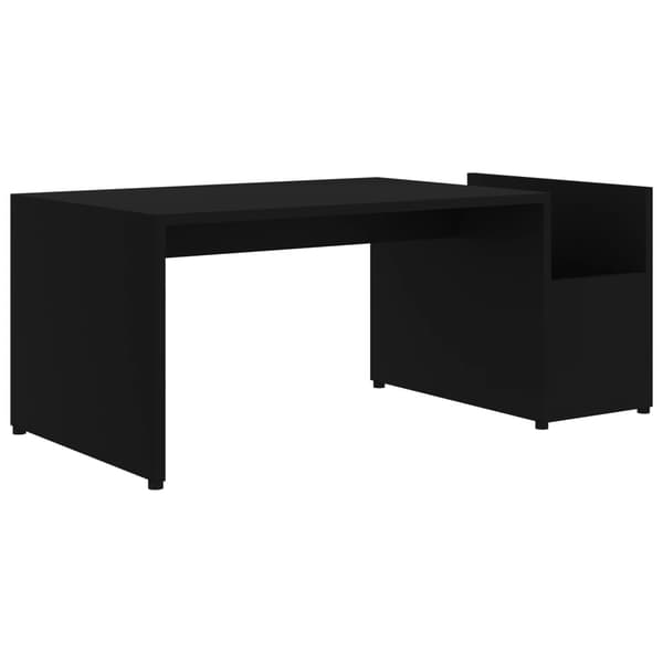 vidaXL sofabord, sort, 90x45x35 cm, spånplade