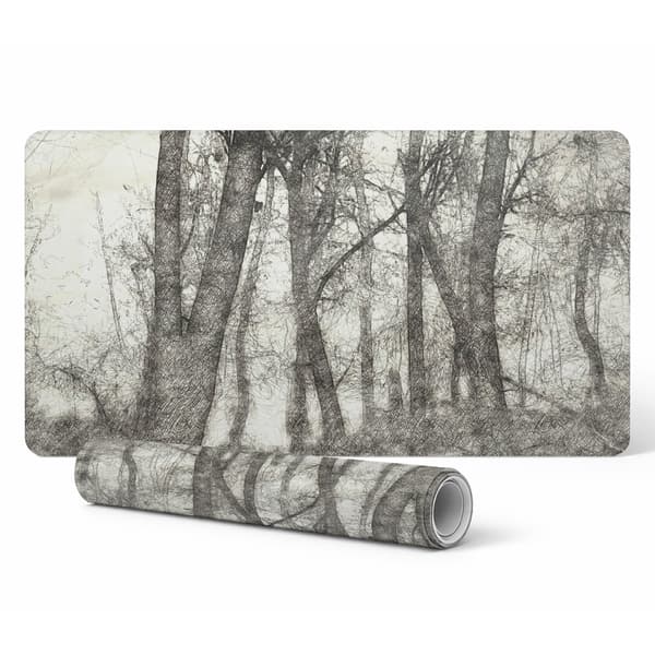 Sepia Forest Sketch halkfri gamingmusemåtte 90x45 cm