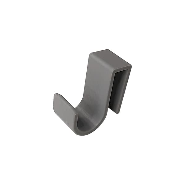 4 suihkulasiripustimen setti, 10 mm, harmaa