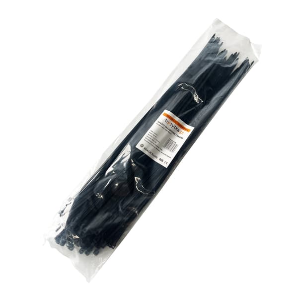 Kabelbindere Tretytki - UV 3,6 x 370 mm, sorte
