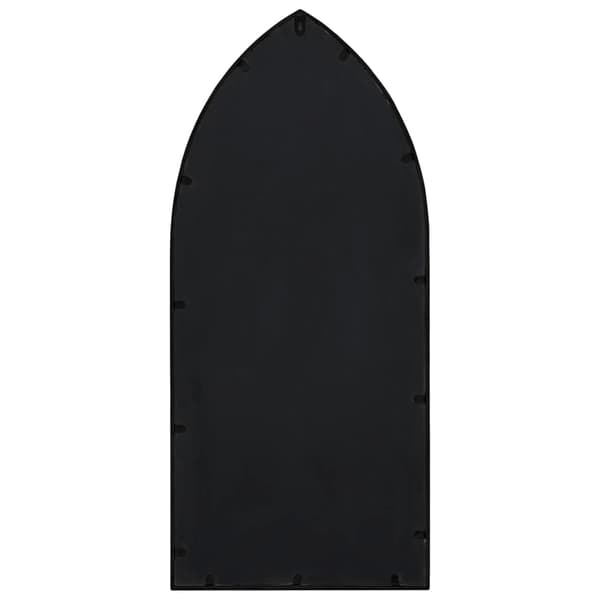 vidaXL indendørs spejl, sort, 100x45 cm, jern