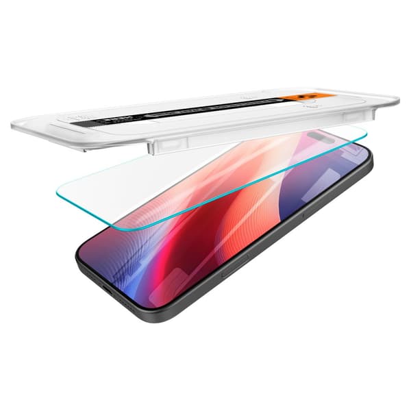 Härdat glas med monteringsram för iPhone 16 Pro Max - 2 st.