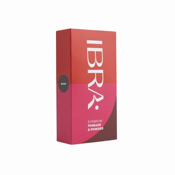 Ibra Eyebrow Pomade & Powder Kulmakarvapomade ja -luonnonväri - Ruskea 7g