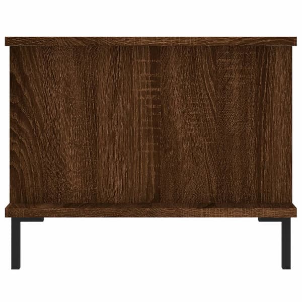 vidaXL sofabord brunt egetræ 90x50x40 cm