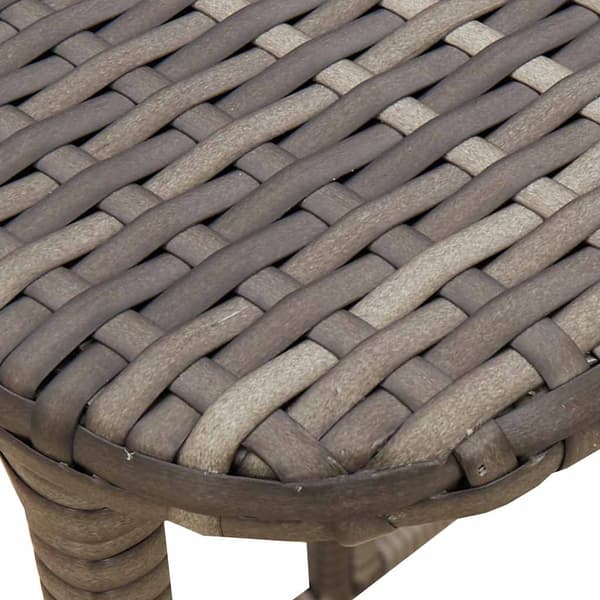 vidaXL foldbart havebord grå 90x51x75 cm polyrattan