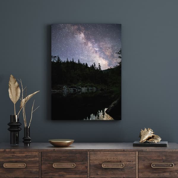 Canvastavla Rymden Stjärnhimmel 50x80