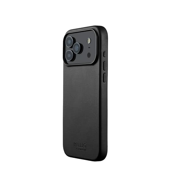 MUJJO iPhone 17 Pro Max -nahkakotelo, musta