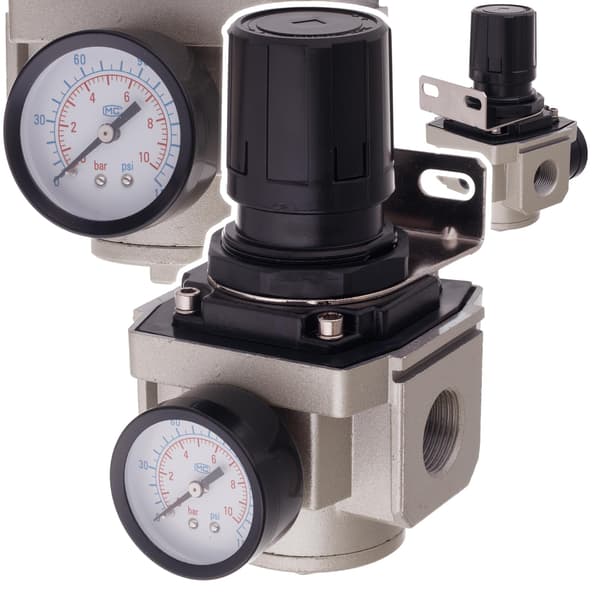 LUFTREDUCERARE TRYCKREGULATOR 3/4 TUM KOMPRESSOR 24 MM