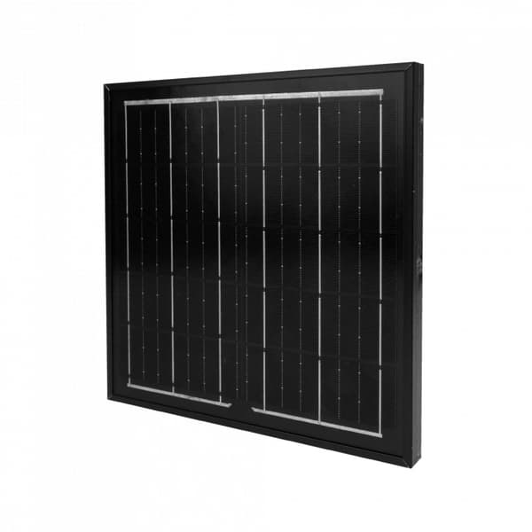 Udendørs halogen LED-projektør 50W med solpanel og skumringssensor