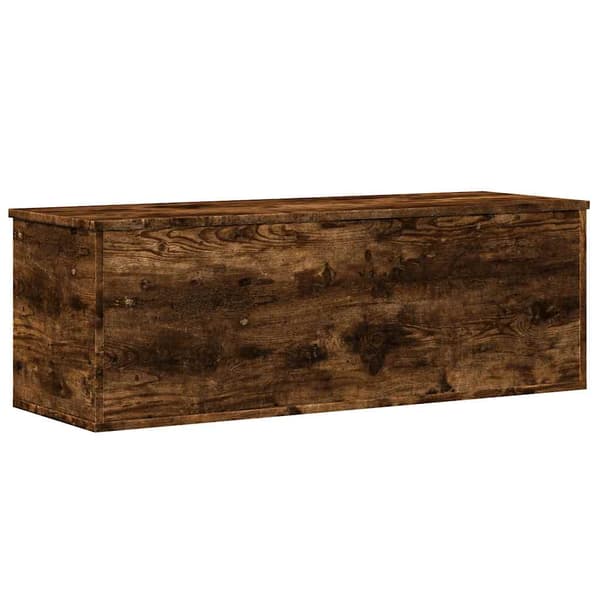 vidaXL kommode, røget eg, 102x35x35cm, træbaseret materiale
