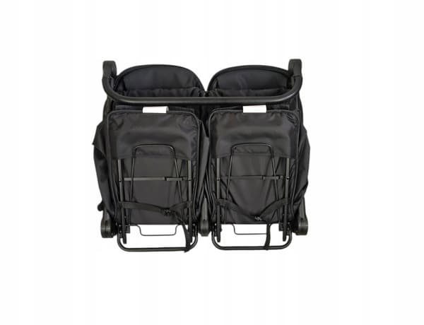 KacBru GOLDIE TWINS Black Twins Barnvagn Mega Utrustning