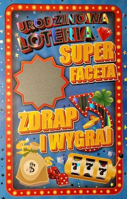 Miesten syntymäpäiväkortti