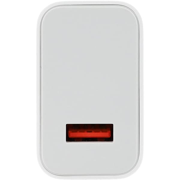 33W USB-A väggladdare med USB-C-kabel - Vit