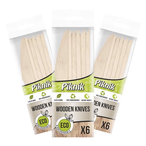 Piknik-puuveitset 6 kpl