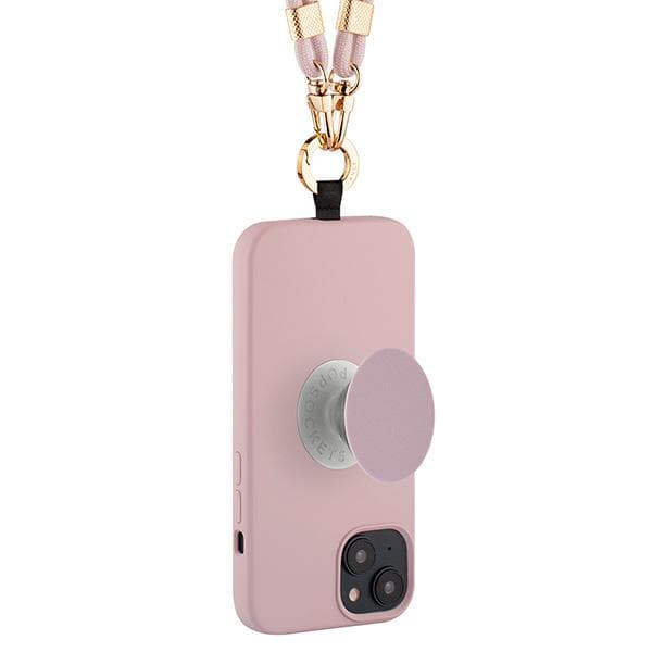 Just Elegance 3-i-1 PopGrip-cover til iPhone 15, lyserødt