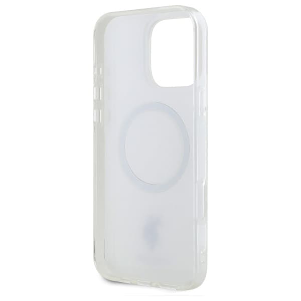 US Polo IML Ring MagSafe-etui til iPhone 16 Pro, hvid