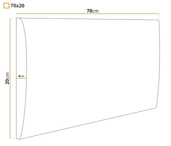 Klädd panel 70x20 Mono 241 (Marinblå)