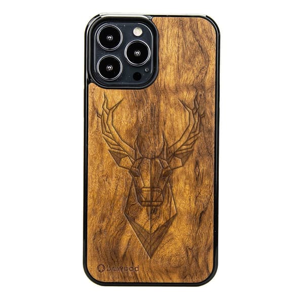 Træcover til iPhone 13 Pro Max IMBUIA DEER