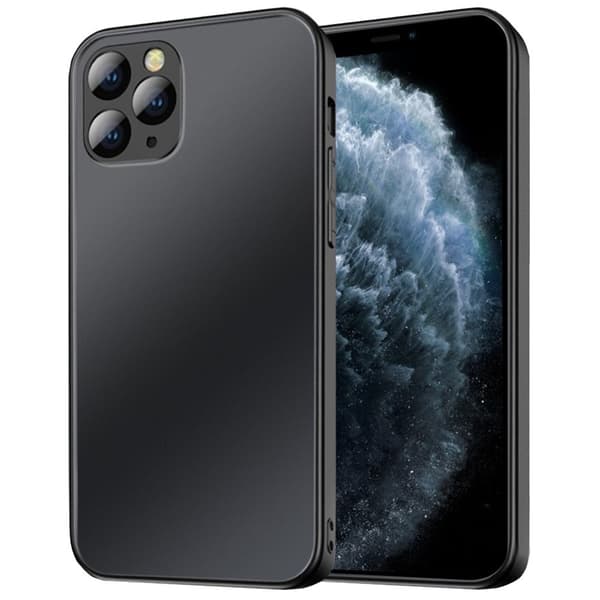 Mat cover til iPhone 11 Pro Max, sort