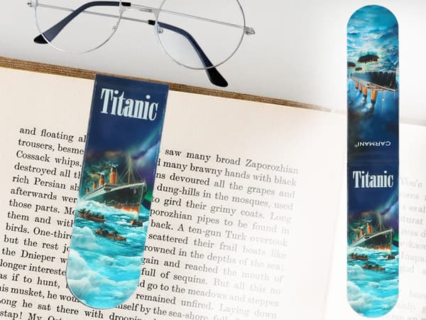 Carmani, magnetiskt bokmärke - titanic
