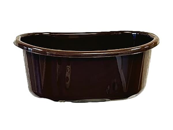 OVAL PLASTSKÅL MED ÖRON 20L BRUN -JAG