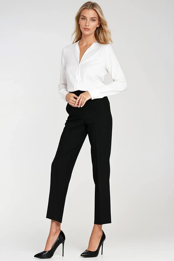 V-ringad blus - ecru 38
