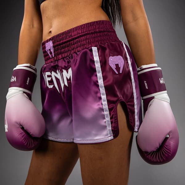 Venum Iris Muay Thai Shorts Plommon/Vit S