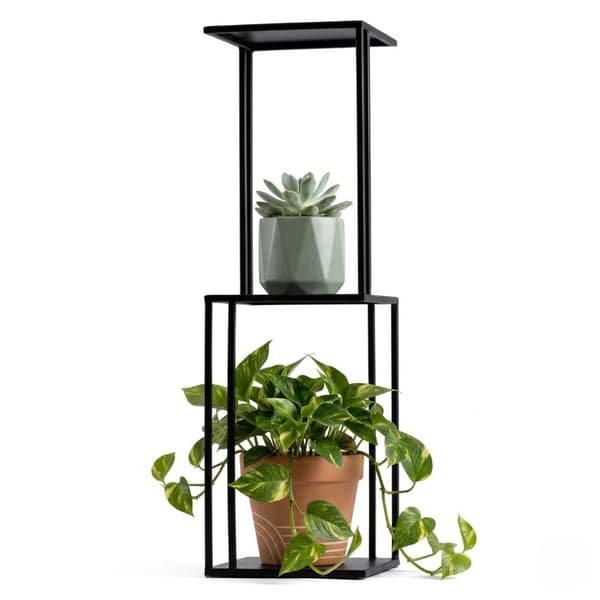 Högt blomställ för 3 krukor 80 cm