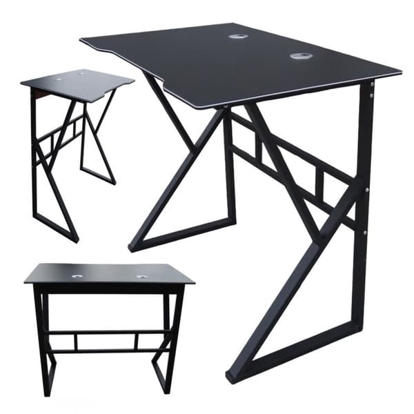 Sort gaming computerbord 100 x 60 cm STL20CZ