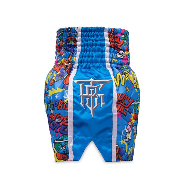 Muay Thai Top King X Puck Bokseshorts Blå L