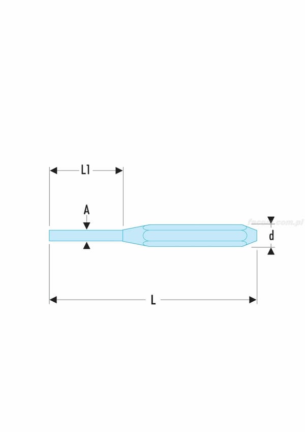 248.4 - Drivpunch i ett stycke, 3,9 mm