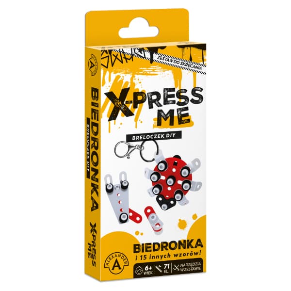 X-Press Me. Tee-se-itse-leppäkerttu-avaimenperä