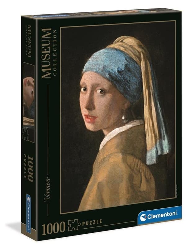 Puzzle 1000 Museotyttö ja helmikorvakoru