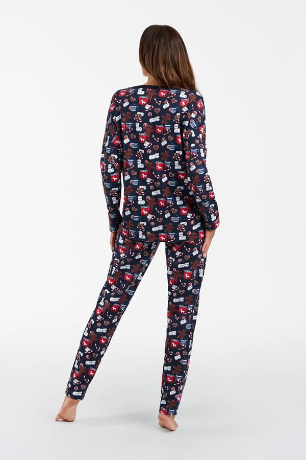 Cookies dampyjamas, långärmad, långbyxor, S