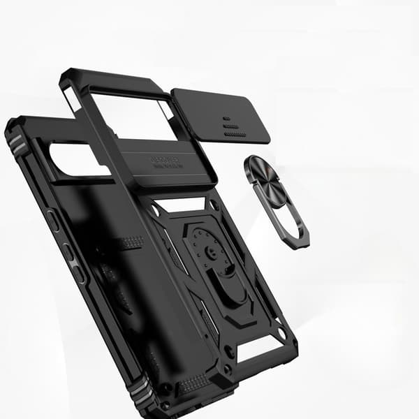 Pansrat skal för Google Pixel 8 Pro, CamShield Slide, svart