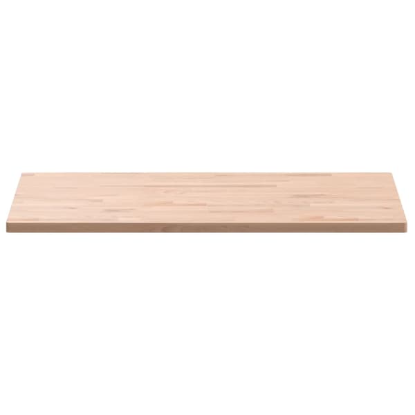 vidaXL bordplade 100x60x2,5 cm rektangulær massiv bøgetræ