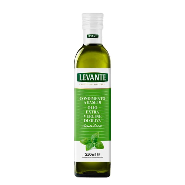 Extra jungfruolivolja med basilika 250ml - Levante