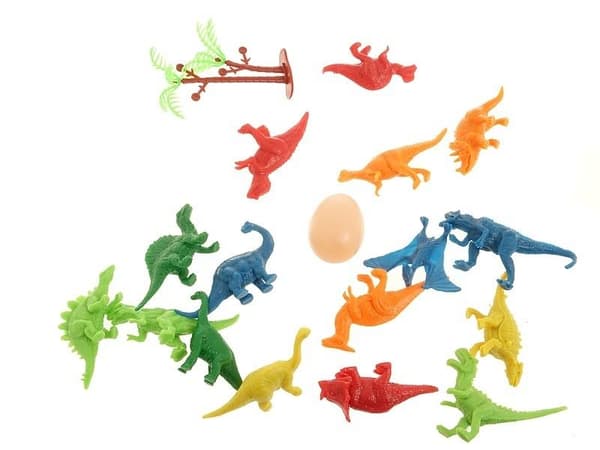Dinosaur i rør med tilbehør MIX