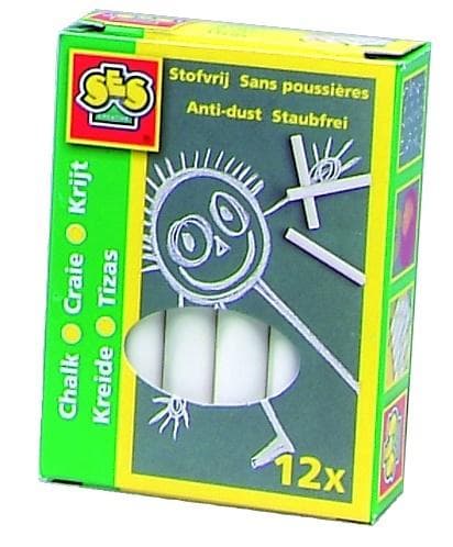 Dammfri vit krita 12 st.