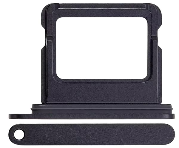 SIM-korthållare för iPhone 16 | 16 Plus, svart