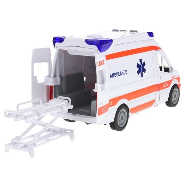Ambulance Van Bilkørsel Lyde Båre Åbner Døre