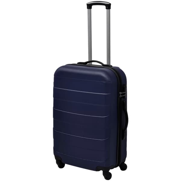 vidaXL Set med 3 resväskor blå 45,5/55/66 cm