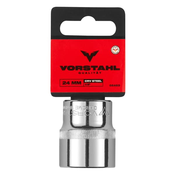 HEX SOCKET Lyhyt hylsyavain 1/2" CrV > 19mm < Vorstahl