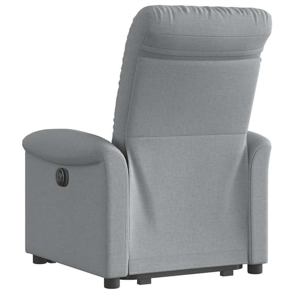 vidaXL Elektrisk lyftande massagefåtölj ljusgrå