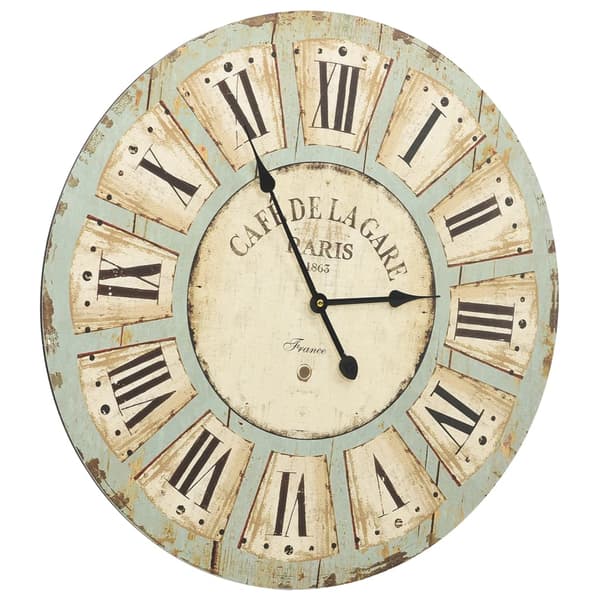 vidaXL Seinäkello, monivärinen, 60 cm, MDF