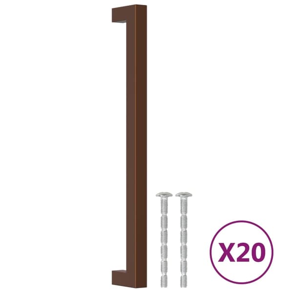 vidaXL skabsgreb 20 stk. bronze 224 mm rustfrit stål