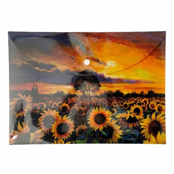 PP A4 auringonkukkia kirjekuorikansio