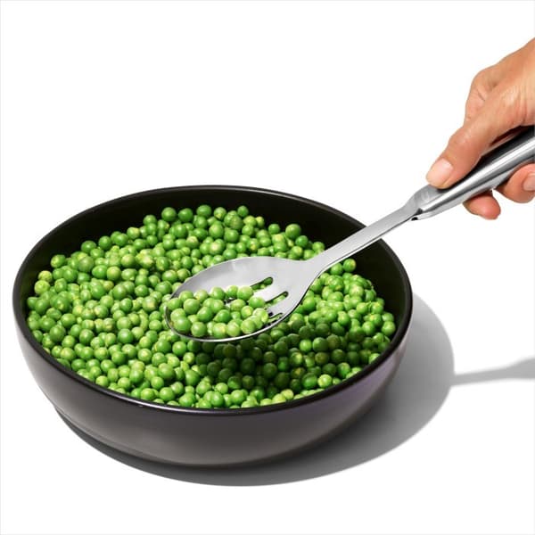 Serveringssked i stål med hål, STÅL / OXO