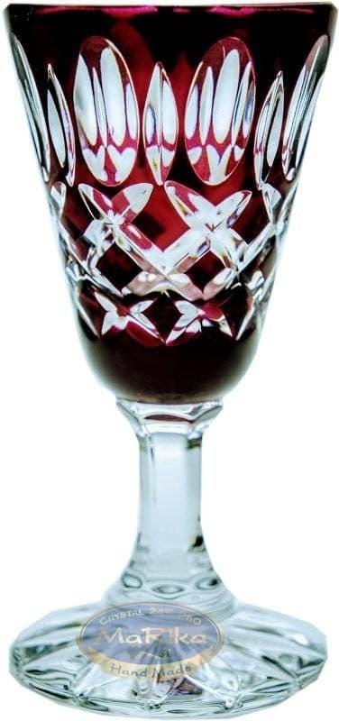 Ruby crystal vodka glas 25 ml Krata Oliwka