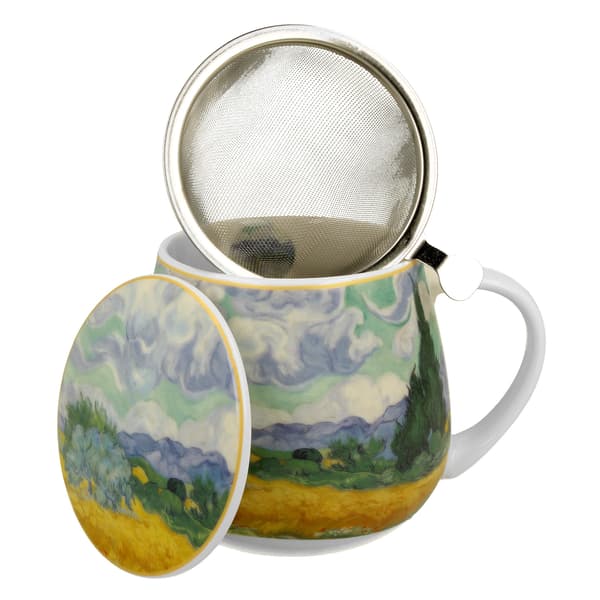 Porcelænskrus med infuser 430 ml